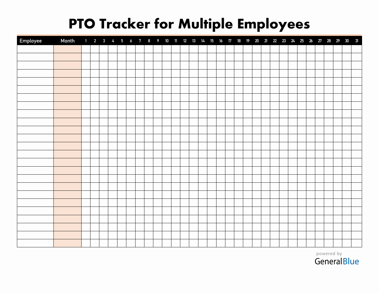 Free Employee Leave Tracker - Easy to Edit in PDF