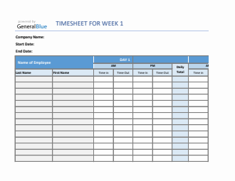 Monthly Timesheet Calculator For Multiple Employees in Excel