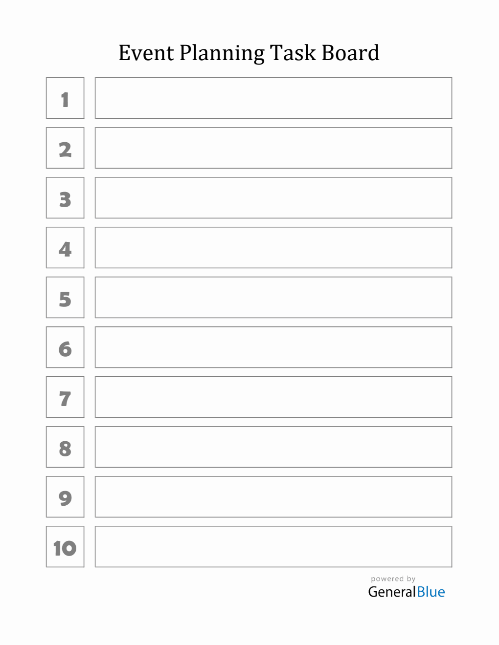 Event Planner Template in PDF (Customizable)