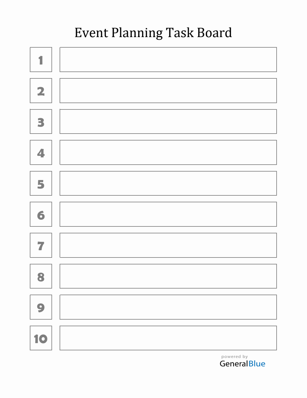 Event Planner Template in Excel (Customizable)