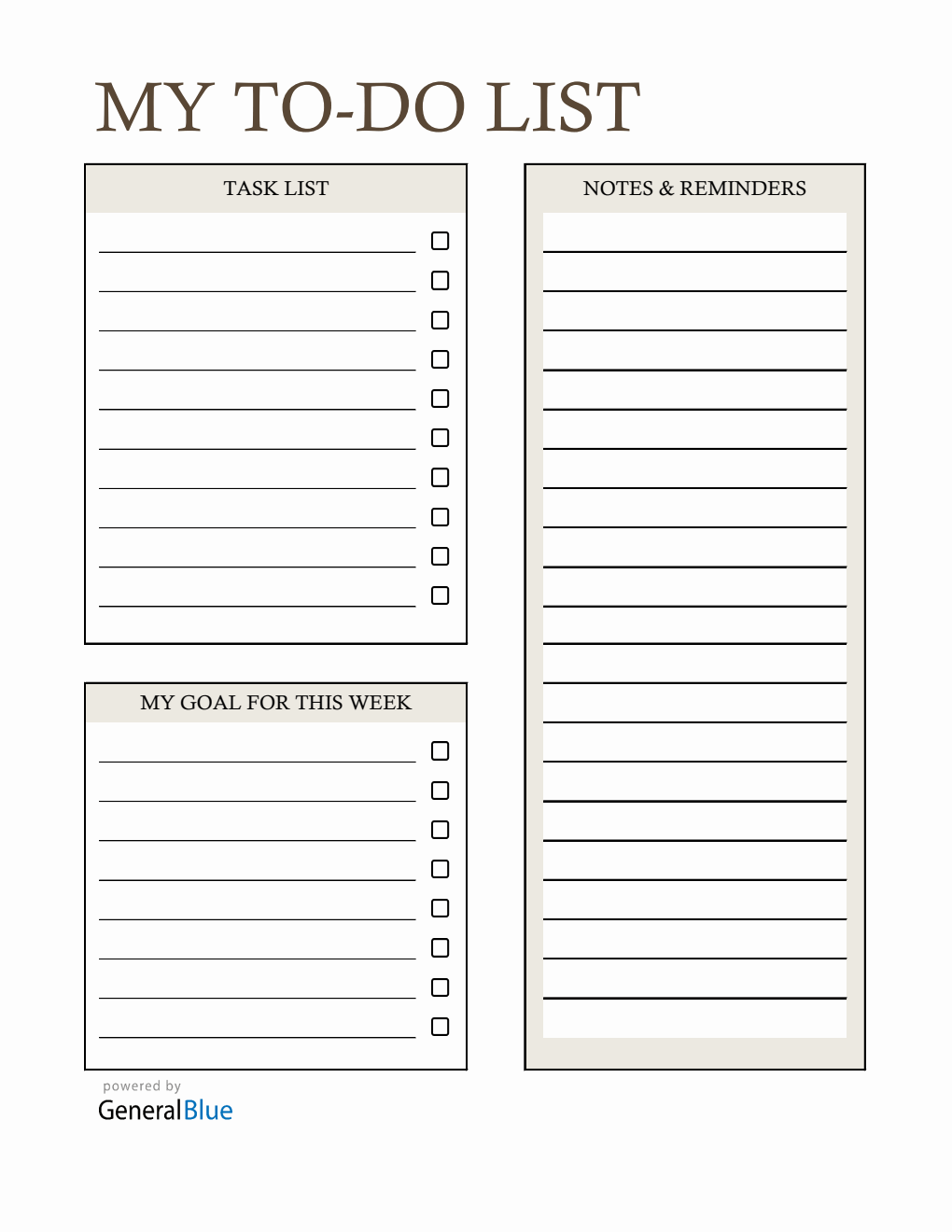 Free To Do List Template - Customizable in Excel
