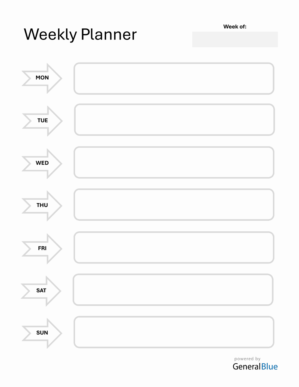Free Weekly Planner |  PDF Template